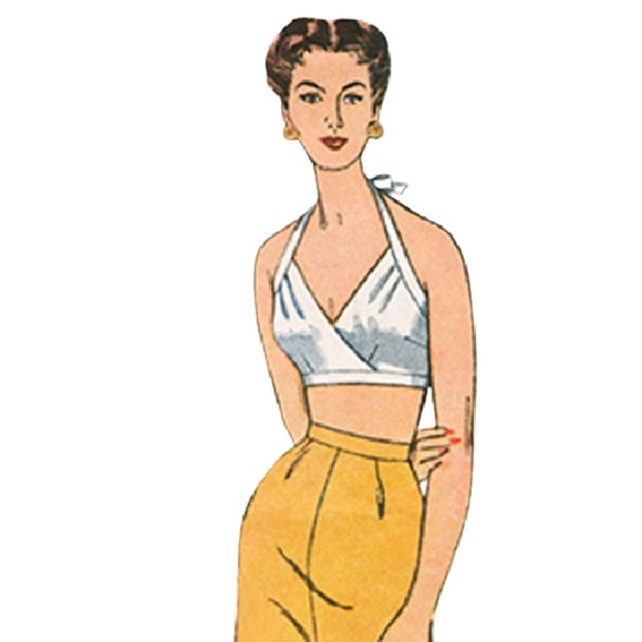 Vintage ©1950's Reissued by Simplicity 1426 - Misses Vintage Bra Tops - Picture 2 of 9